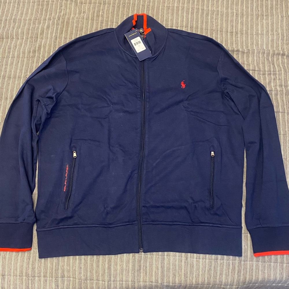 Polo by Ralph Lauren Navy Blue Jacket with Red Accents